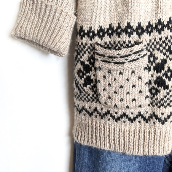 American Rag open front sweater 2 large buttons - Picture 4 of 8